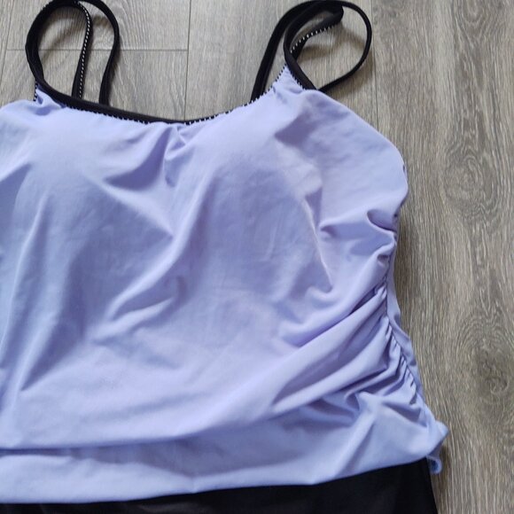 Miraclesuit Blouse / Double Layer Flattering One Piece Swimsuit - Picture 4 of 12